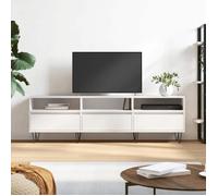 ""SALE 2025""Armoire Basse Télé - Meuble TV blanc 150x30x44,5 cm - bois d'ingénierie,26,78 Kg 7891