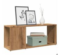 ""SALE 2025""Armoire Basse Télé - Meuble TV chêne artisanal 80x24x32 cm - bois d'ingénierie,6,9 Kg 5378