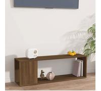 ""SALE 2025""Armoire Basse Télé - Meuble TV - Chêne marron - 100x24x32 cm - bois d'ingénierie,8,4 Kg 8529