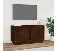 ""SALE 2025""Armoire Basse Télé - Meuble TV - Chêne marron - 80x35x45 cm - bois d'ingénierie,17,85 Kg 3789