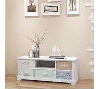 ""SALE 2025""Armoire Basse Télé - Meuble TV en style français Bois,13,4 Kg 7077