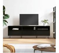 ""SALE 2025""Armoire Basse Télé - Meuble TV noir 150x30x44,5 cm - bois d'ingénierie,26,25 Kg 5088