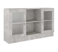 “SALE 2025”Armoire de Collection Salon - Buffet Armoire à vitrine - Gris béton - 120x30,5x70 cm - Bois d’ingénierie chill360246