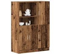 ""SALE 2025""Armoire de cuisine multi-rangement - Ensemble d'armoires de cuisine - Lot de 2 - vieux bois -,54,04 Kg 7984