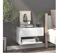 ""SALE 2025""Armoire de Nuit suspendue - Table de chevet murale - Blanc brillant -,10,08 Kg 6578