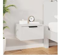 ""SALE 2025""Armoire de Nuit suspendue - Table de chevet murale - Blanc brillant - 34x30x20 cm,7,46 Kg 1549