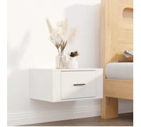 ""SALE 2025""Armoire de Nuit suspendue - Table de chevet murale - Blanc brillant - 50x36x25 cm,11,76 Kg 1752