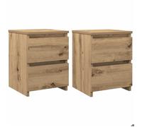 ""SALE 2025""Armoire de Nuit suspendues - Tables de chevet - Lot de 2 - chêne artisanal - bois d'ingénierie,14,72 Kg 9027