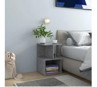""SALE 2025""Armoire de Nuit suspendues - Tables de chevet - Lot de 2 - Gris béton - 35x35x55 cm - bois d'ingénierie,19,42 Kg 8437