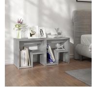 ""SALE 2025""Armoire de Nuit suspendues - Tables de chevet - Lot de 2 - Sonoma gris - 40x30x40 cm Bois ingénierie,13,54 Kg 6624