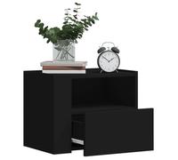 ""SALE 2025""Armoire de Nuit suspendues - Tables de chevet murales - Lot de 2 - noir 45x30x35 cm,21,95 Kg 9125