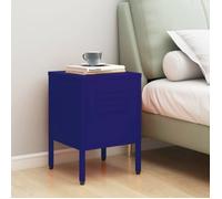 ""SALE 2025""Armoire de Nuit - Table de chevet Bleu marine 35x35x51 cm Acier,6,65 Kg 9245