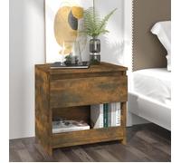 ""SALE 2025""Armoire de Nuit - Table de chevet - Chêne fumé - 40x30x39 cm - bois d'ingénierie,8,4 Kg 4426
