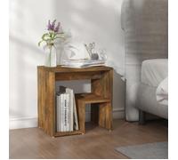 ""SALE 2025""Armoire de Nuit - Table de chevet - Chêne fumé - 40x30x40 cm - bois d'ingénierie,8,61 Kg 9724
