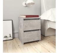 ""SALE 2025""Armoire de Nuit - Table de chevet - Gris béton - 30x30x40 cm - Bois d’ingénierie,8,82 Kg 4175
