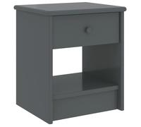 ""SALE 2025""Armoire de Nuit - Table de chevet - gris foncé - 35x30x40 cm - Bois de pin massif,4,95 Kg 8453
