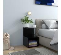 ""SALE 2025""Armoire de Nuit - Table de chevet noir 35x35x55 cm bois ingénierie,9,92 Kg 2602