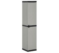 ""SALE 2025""Armoire de rangement de jardin 3 étagères Gris/noir 34x40x168cm,6 Kg 8731