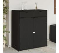 ""SALE 2025""Armoire de rangement de jardin - Coffre de rangement extérieur noir 105x55x113cm résine tressée,20,8 Kg 4301