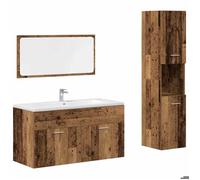 ""SALE 2025""Armoire de Sol/Placard de Bain MOOD - Ensemble de meubles salle de bain 3 pcs - bois d'ingénierie Chill822150