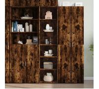 ""SALE 2025""Armoire haute vitrine - Bibliothèque Buffet haut - Chêne fumé - 45x41x185 cm - bois d'ingénierie,35,2 Kg 9788