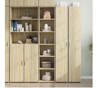 ""SALE 2025""Armoire haute vitrine - Bibliothèque Buffet haut - Chêne sonoma - 40x41x185 cm - bois d'ingénierie,33,8 Kg 1504