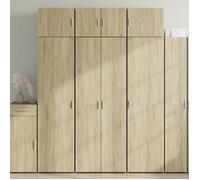 ""SALE 2025""Armoire haute vitrine - Bibliothèque Buffet haut - Chêne sonoma - 70x42,5x185 cm - bois d'ingénierie,60,2 Kg 5790