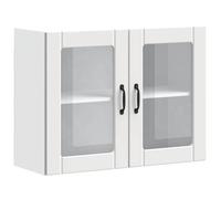 “SALE 2025”Armoire murale de cuisine - MOOD - Meuble de cuisine haut - avec porte en verre - Lucca blanc chill798445