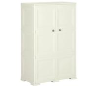 ""SALE 2025""Armoire plastique 79x43x125 cm design bois glace à la vanille,17,24 Kg 9555