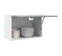 ""SALE 2025""Armoire suspendue - vitrine cuisine murale - Gris béton - 60x31x40 cm - Aggloméré,10,5 Kg 1290