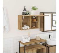 ""SALE 2025""Armoire WC Suspendu - Armoire murale de bain - chêne artisanal - bois d'ingénierie,10,65 Kg 6079