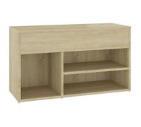 ""SALE 2025""Banc à chaussures - MOOD - Commode à Chaussures - chêne sonoma - 80x30x45 cm - Bois d'ingénierie Chill2869600