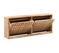 ""SALE 2025""Banc de rangement de chaussures - MOOD - Commode à Chaussures - 94x20x38cm Bois massif de noyer Chill8044505