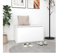 ""SALE 2025""Banc d'entrée multifonctionnel - Banc d'entrée 80x40x45 cm Blanc - Bois d’ingénierie,21,1 Kg 4830