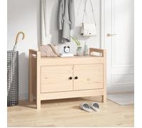 ""SALE 2025""Banc d'entrée multifonctionnel - Banc d'entrée 80x40x60 cm - Bois de pin massif,15,6 Kg 3719