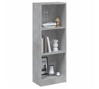 ""SALE 2025""Bibliothèque Moderne - Colonne Étagère à 3 niveaux - Gris béton - bois d'ingénierie,12,81 Kg 9916
