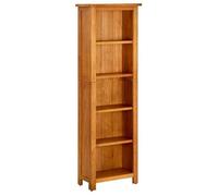 ""SALE 2025""Bibliothèque Moderne - Colonne Étagère à 5 étagères 45x22x140 cm Bois de chêne massif,14,6 Kg 6676