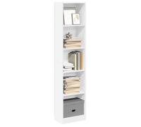 ""SALE 2025""Bibliothèque Moderne - Colonne Étagère blanc 40x24x176 cm - bois d'ingénierie,17,2 Kg 4217
