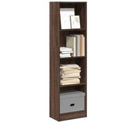 ""SALE 2025""Bibliothèque Moderne - Colonne Étagère - Chêne marron - 40x24x143 cm - bois d'ingénierie,14,5 Kg 9761