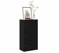 ""SALE 2025""Bibliothèque Moderne - Colonne Étagère chêne noir 40x24x77 cm - bois d'ingénierie,11,8 Kg 8172
