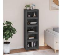 ""SALE 2025""Bibliothèque Moderne - Colonne Étagère Gris 50x35x154 cm - Bois de pin massif,20 Kg 7852