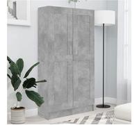 ""SALE 2025""Bibliothèque Moderne - Colonne Étagère - Gris béton - 82,5x30,5x150 cm - Bois d’ingénierie,39,38 Kg 1118