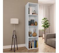 ""SALE 2025""Bibliothèque Moderne - Colonne Étagère Meuble TV Blanc 36x30x143 cm - bois d'ingénierie,26,25 Kg 5131