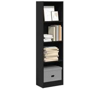 ""SALE 2025""Bibliothèque Moderne - Colonne Étagère noir 40x24x143 cm - bois d'ingénierie,14,5 Kg 6239