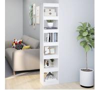 ""SALE 2025""Bibliothèque Moderne - Colonne Étagère Séparateur de pièce Blanc 40x30x198 cm,29,5 Kg 9059