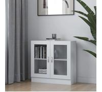 ""SALE 2025""Bibliothèque Moderne - Étagère Armoire à vitrine Blanc 82,5x30,5x80 cm - bois d'ingénierie,21,4 Kg 6311