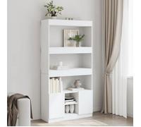 ""SALE 2025""Bibliothèque Moderne - Étagère Buffet haut blanc 92x33x180 cm - bois d'ingénierie,45,2 Kg 4341