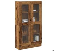 ""SALE 2025""Bibliothèque Moderne - Étagère Buffet haut - vieux bois - 82,5x30,5x150 cm - bois d'ingénierie,40 Kg 6051