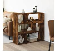 ""SALE 2025""Bibliothèque Moderne - Étagère Cloison de séparation - Chêne fumé - bois d'ingénierie,27,5 Kg 9145