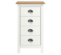 “SALE 2025”Buffet bas salon - Classique - Commode Buffet Hill Blanc 46x35x80 cm Bois de pin solide chill902200